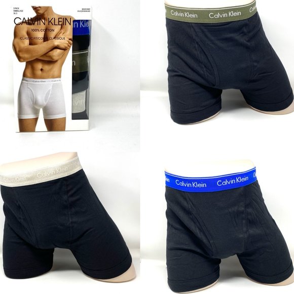 Calvin Klein Other - Calvin Klein 3 Pack Men NB4003907 Underwear Cotton Black Classic Fit Boxer Brief